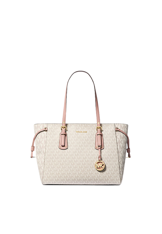 ( PREORDER ) Michael kors Voyager Medium Color-Block Logo Tote Bag In Ballet Multi 30S0GV6T2B