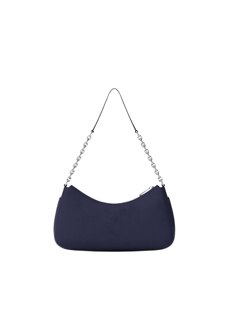 ( PREORDER ) Michael Kors Nolita Medium Nubuck Chain Pochette In Dress Blues 32R6SY5W6L
