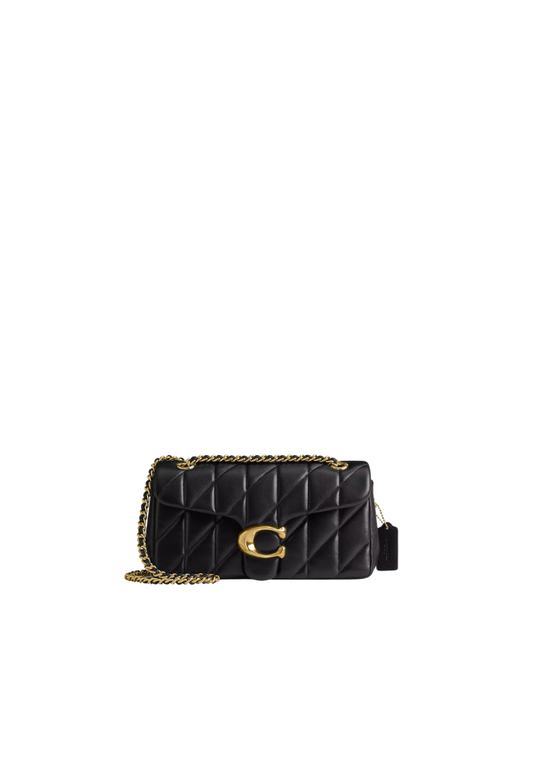 ( PREORDER ) Coach Tabby 26 With Pillow Quilting Shoulder Bag In Brass Black CP150