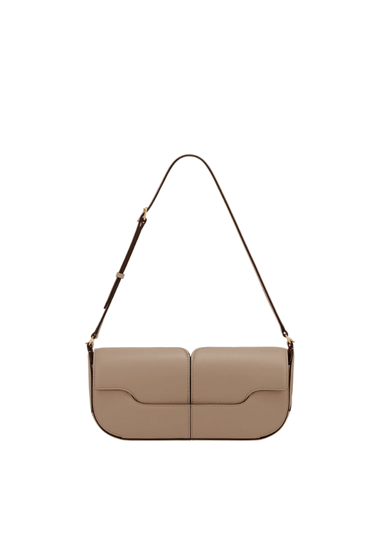 ( PREORDER ) Polene Osmo Shoulder Bag In Smooth Taupe