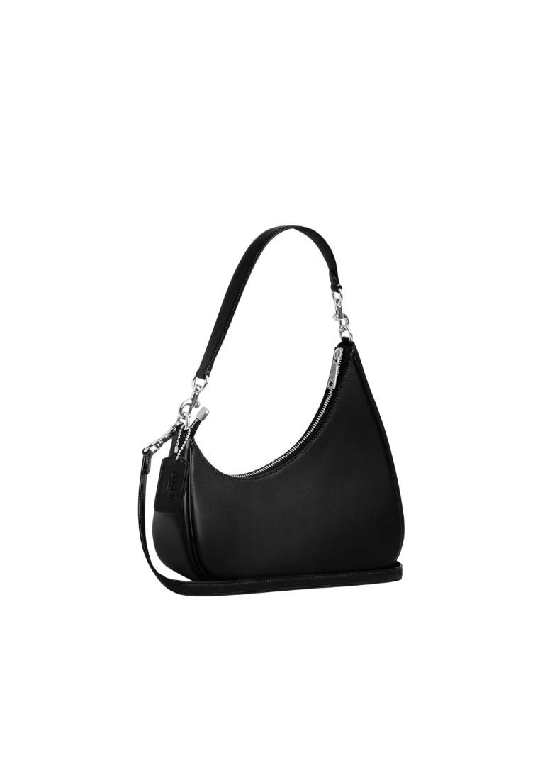 ( PREORDER ) Coach Twisted Teri Shoulder Bag In Silver Black CBI01
