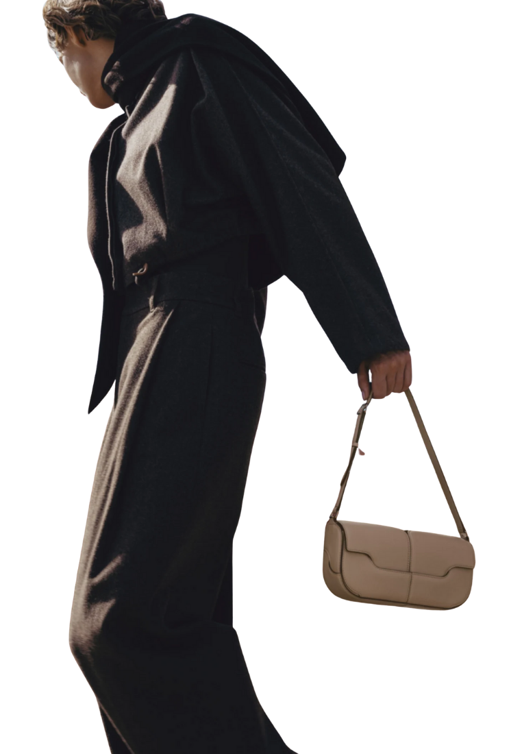 ( PREORDER ) Polene Osmo Shoulder Bag In Smooth Taupe