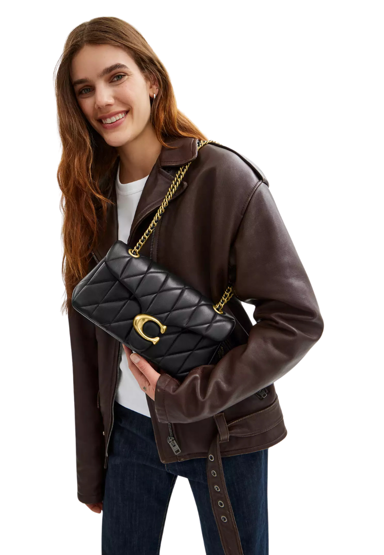 ( PREORDER ) Coach Tabby 26 In Signature Canvas Shoulder Bag In Tan Rust CI032