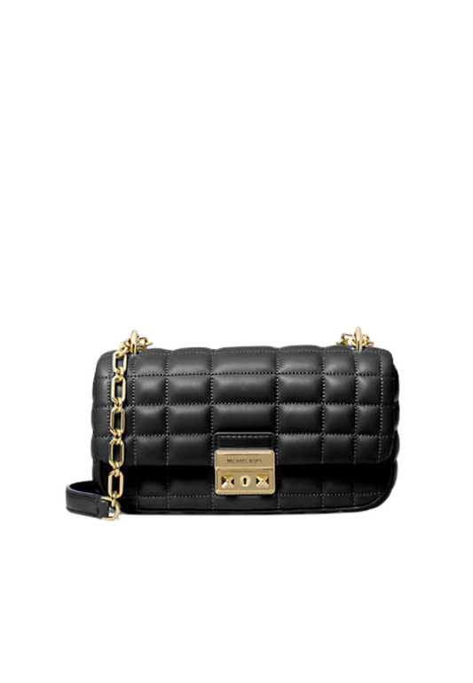 ( PREORDER ) Michael Kors Tribeca Small Quilted Leather Shoulder bag In Black 30R4G2RL5L