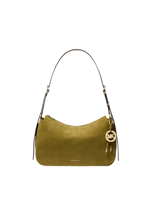 ( PREORDER ) Michael Kors Nolita Medium Nubuck Convertible Shoulder bag In Ivy 30F5GY5M2L