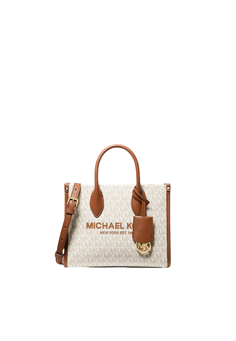 Michael Kors Mirella 35F2G7ZC5B Small Crossbody Tote Bag In Vanilla