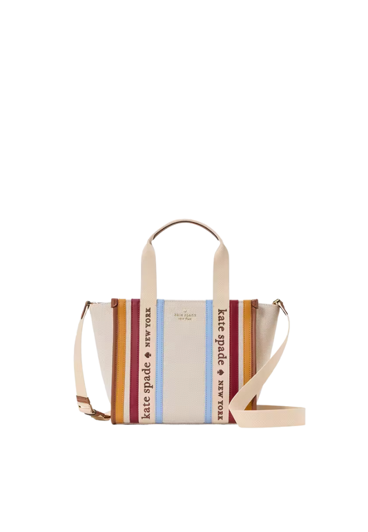 ( PREORDER ) Kate Spade Kip Stripe Small Tote Bag In Multi KL843