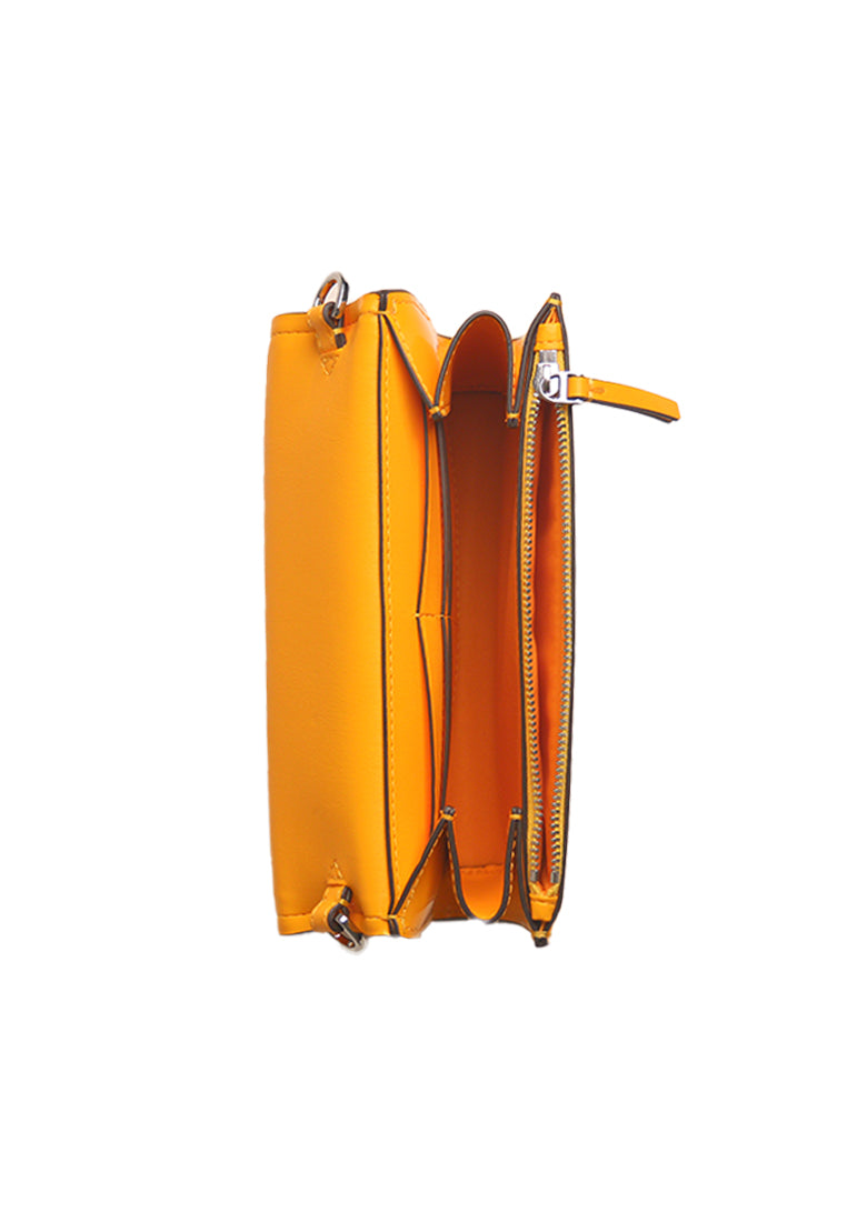 Tory Burch Emerson Patent Chain Crossbody Bag In Bright Squash 139427