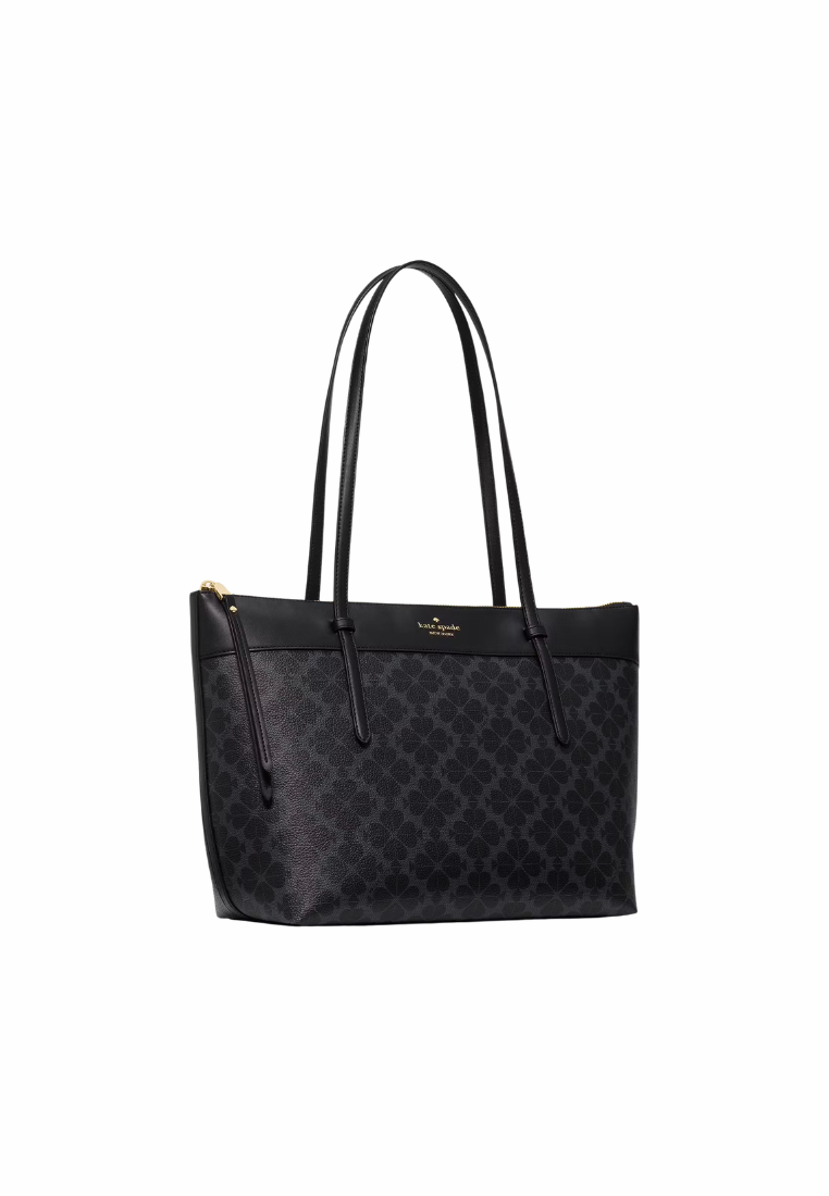 Kate Spade All Day Tote Bag Spade Flower In Black KO142