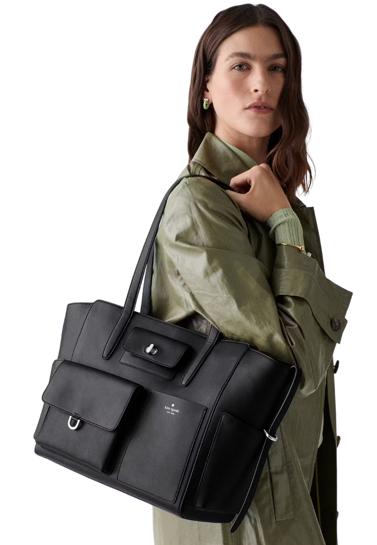 ( PREORDER ) Kate Spade Cargo Tote Bag In Black KN664