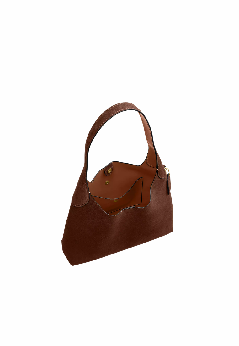 ( PREORDER ) Coach Brooklyn 34 Shoulder Bag In Warm Brown CCU01