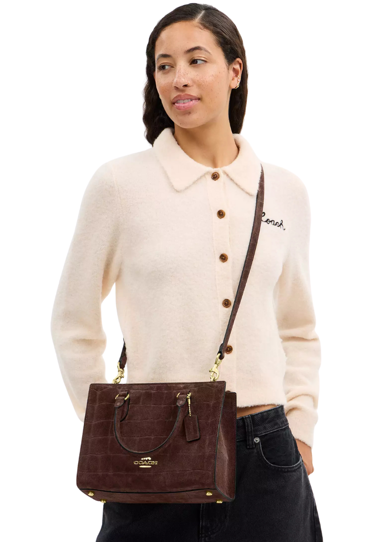 ( PREORDER ) Coach Maggie Small Tote Bag In Gold Mapple CCC71