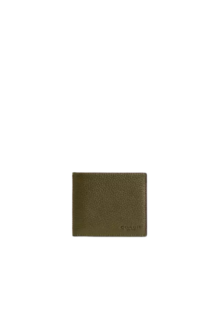 Coach ID Billfold Wallet In Olive CFG61