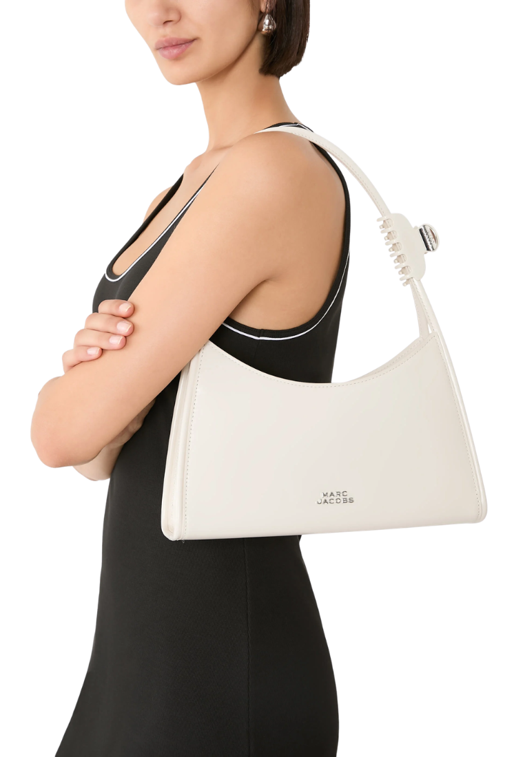 Marc Jacobs The Glam Claw Clip Shoulder Bag In Cotton White 2P5HSH026H02