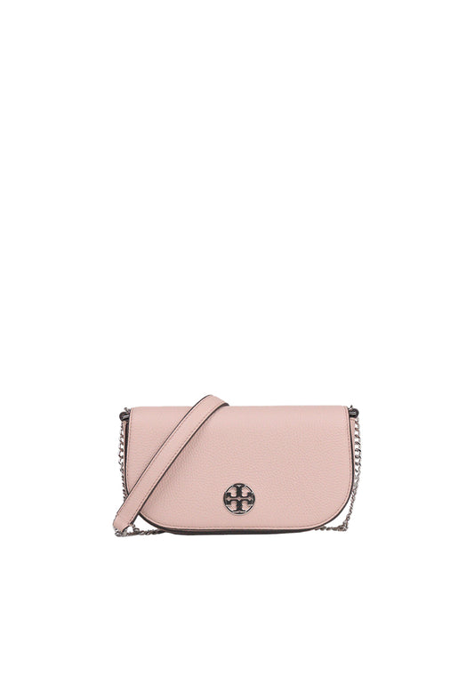 Tory Burch Chelsea Pebbled Crossbody Convertible In Shell Pink 153566