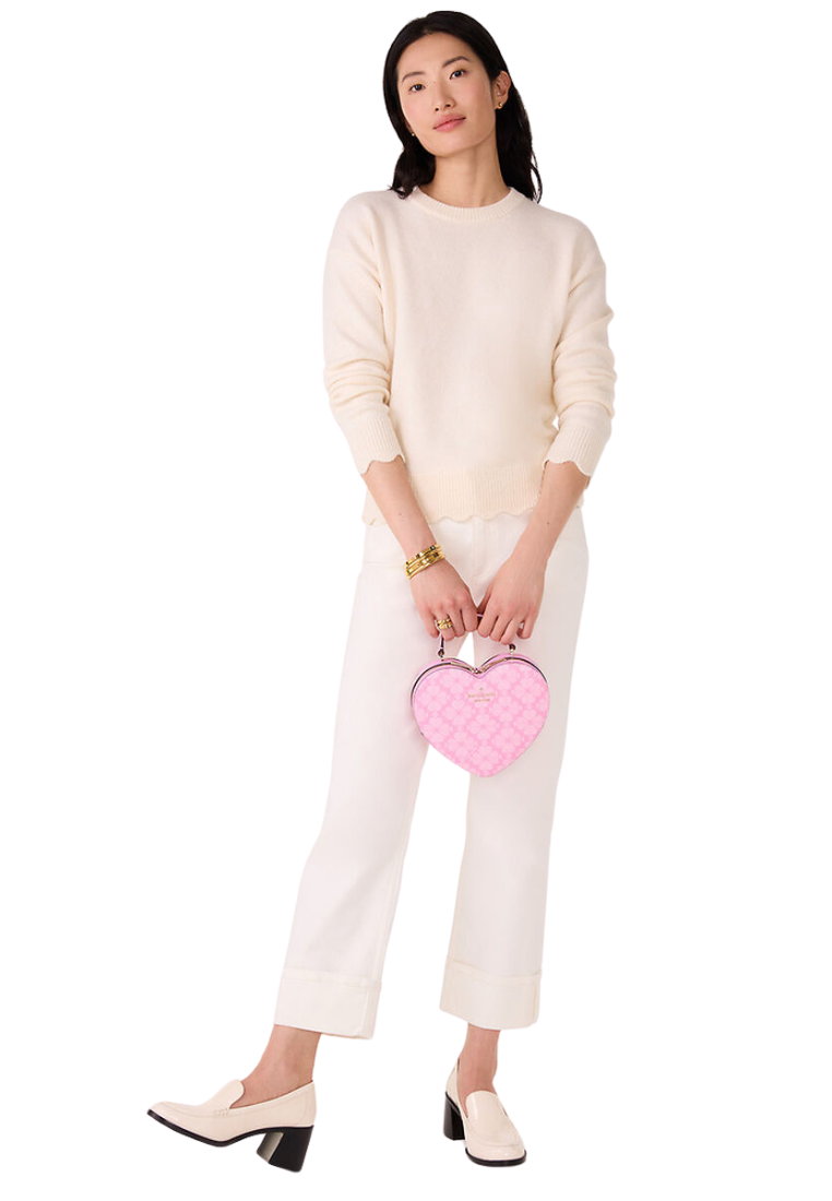 Kate Spade Love Shack Crossbody Bag Spade Flower Heart In Parisian Rose Kk155