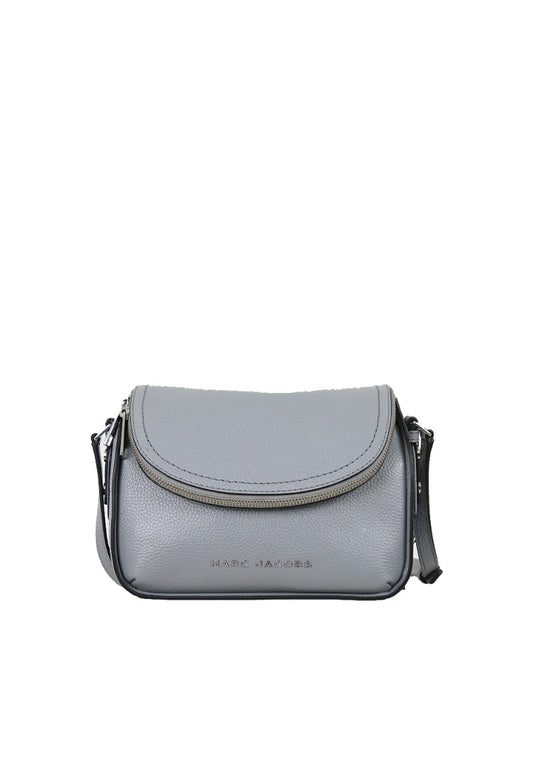 ( AS IS ) Marc Jacobs The Groove M0016932 Leather Mini Messenger Bag In Rock Grey