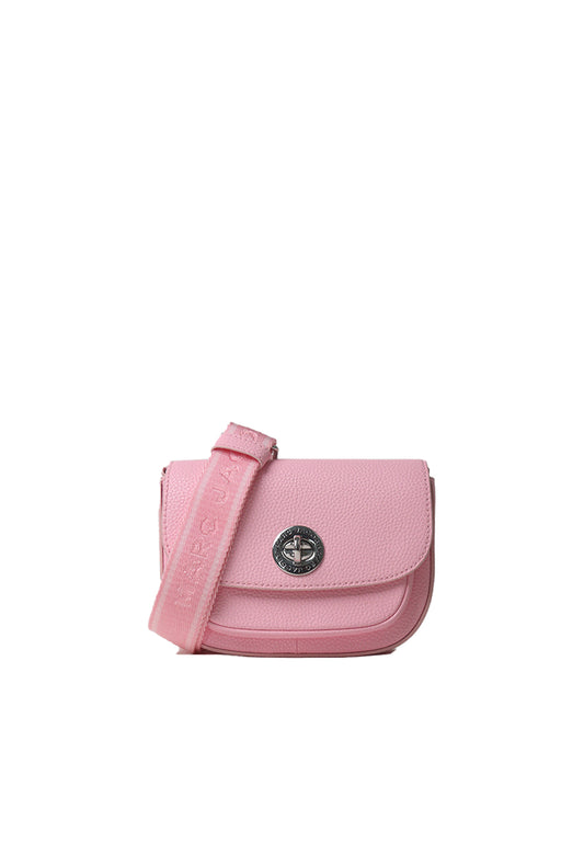 Marc Jacobs Turnlock Logo Mini Crossbody Bag In Bubblegum 4R3HMS002H02