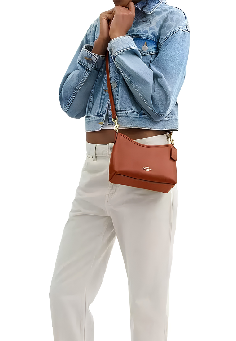 Coach Laurel Shoulder Bag Small In Tan CBH68