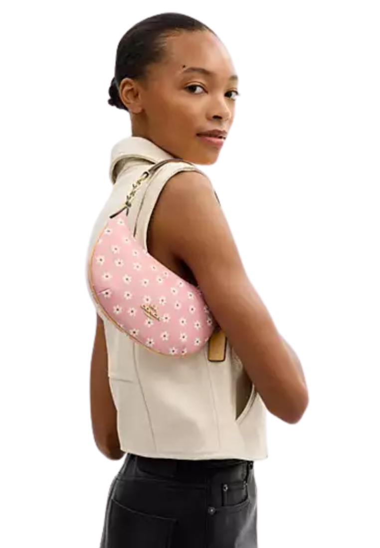Coach Mini Payton Shoulder Bag With Floral Print In Pink Multicolor CFD05