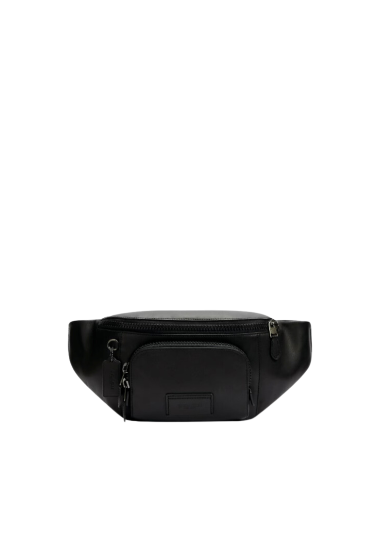 ( PREORDER ) Coach Track Belt Bag In Gunmetal Black C2716