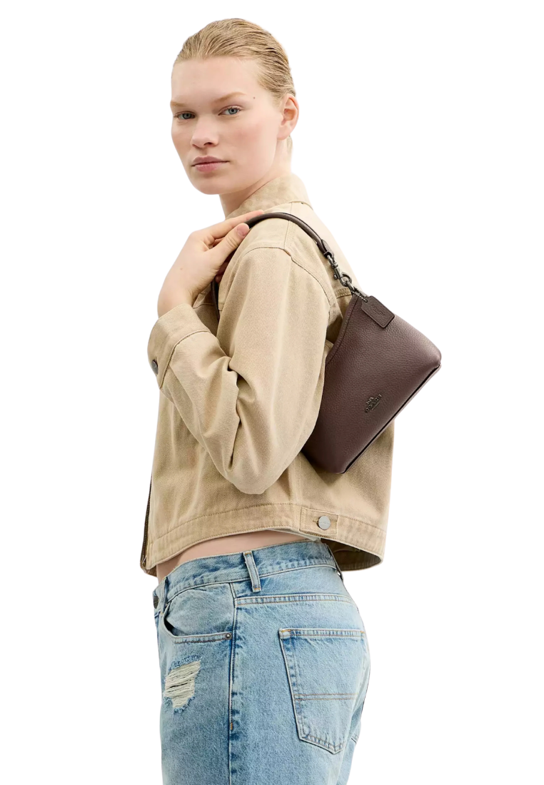 Coach Laurel Shoulder Bag Small In Dark Stone CBH16