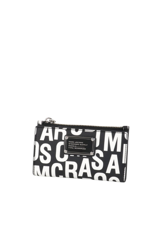 Marc Jacobs Bifold Wallet In Black White 4P4SMP027S02