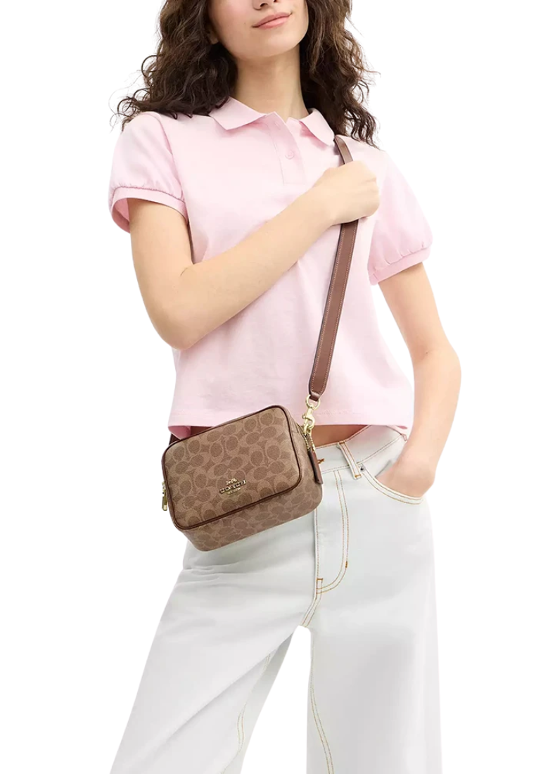 Coach Mini Shoulder Bag Carey In Tan Brown CEK69