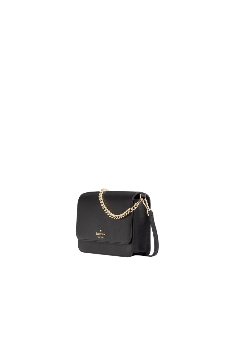Kate Spade Madison Flap Convertible Crossbody Bag In Black KC430