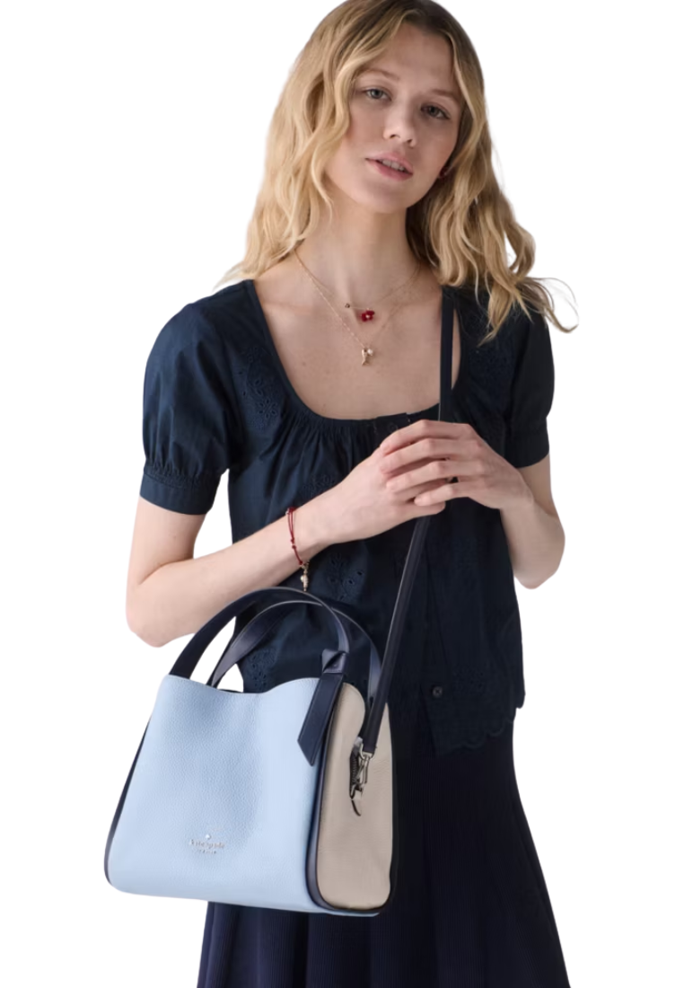 Kate Spade Knott Colorblock Carryall Crossbody Bag In North Star KM664