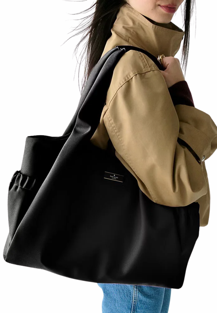 Kate Spade Carter Nylon Large Baby Tote Bag In Black KL960