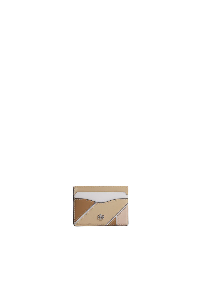 Tory Burch Emerson Colorblock Slim Card Case In Soft Serve/Optic White/Shortbread 168320