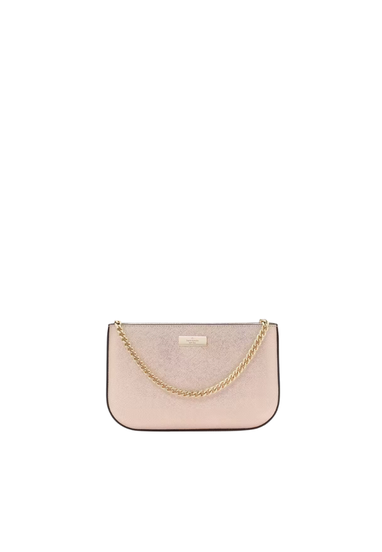 ( PREORDER ) Kate Spade Kenzie Limited Edition Metallic Lilly Pochette Wrislet In Rose Gold K1990