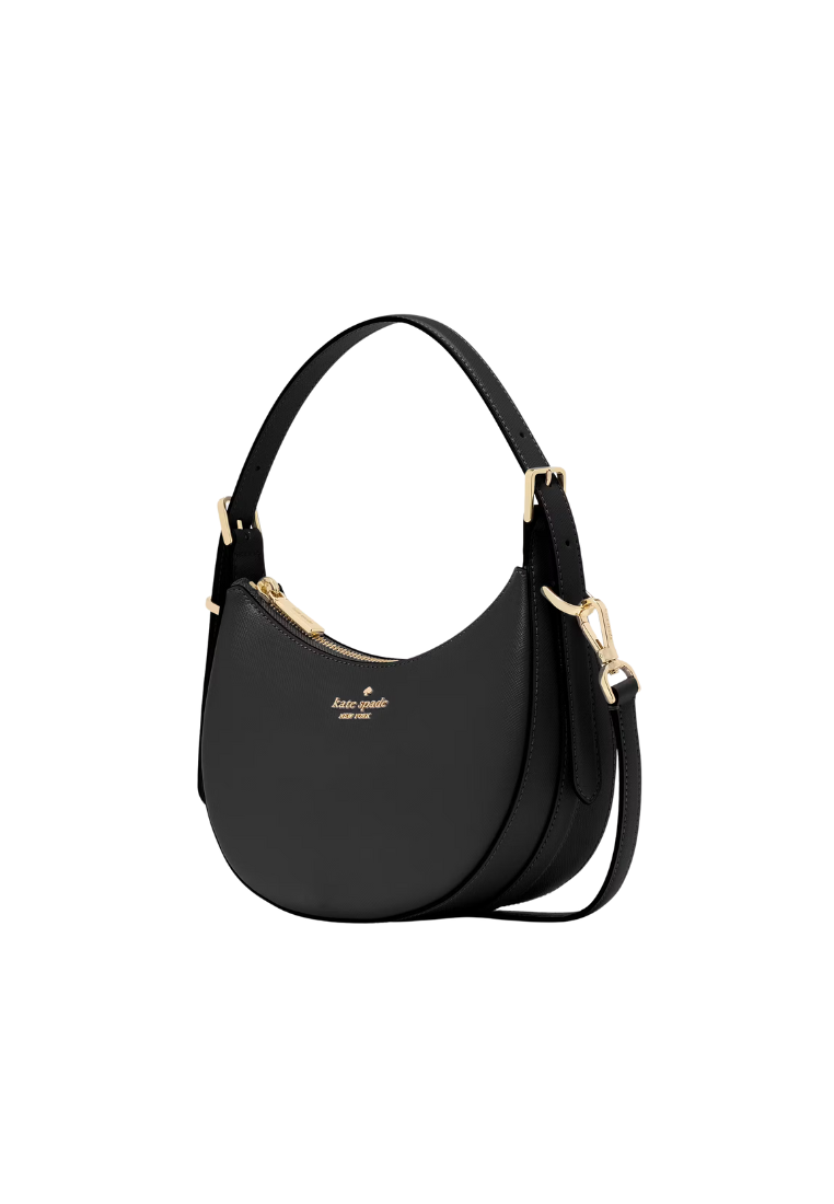 ( AS IS ) Kate Spade Madison Crescent Shoulder Bag In Black KK949