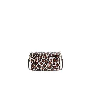 Kate Spade Madison Spotted Leopard Crossbody Bag Small Flap In Cream Multi KH778