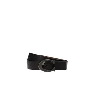 Coach Signature Buckle Cut To Size Reversible Belts In Gunmetal CQ013