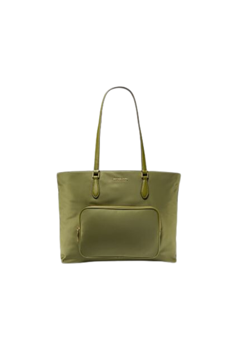 ( PREORDER ) Michael Kors Cara Tote Bag Large Nylon In SMOKEY OLIVE 30R4GRKT7C