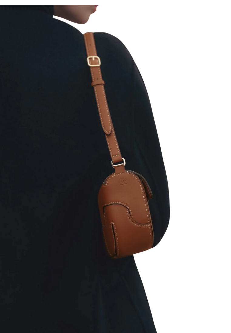 ( PREORDER ) Polene Osmo Shoulder Bag In Smooth Cognac