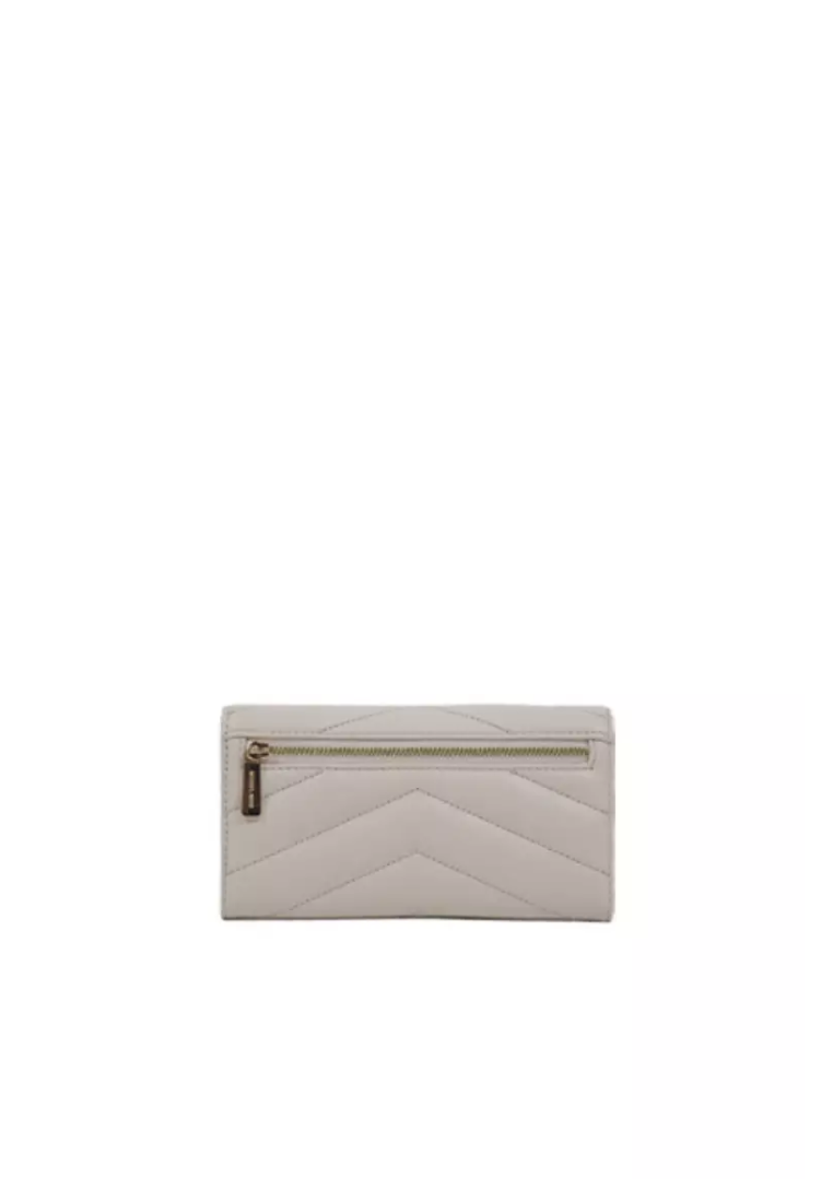 Michael Kors Jet Set Travel Soft Quilted Leather Large Trifold Wallet In Light Cream 35R4GTVF9V