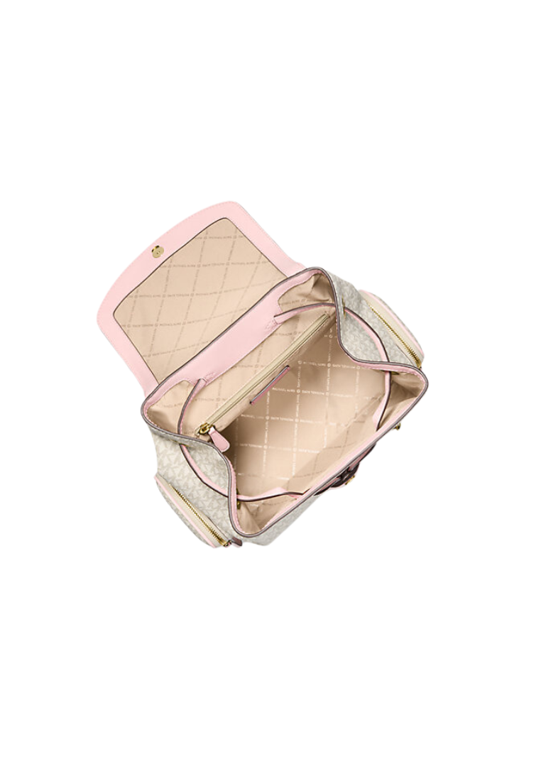 ( PREORDER ) Michael Kors Jet Set Large Logo Backpack In Powder Blush Multi 35T1GTTB3B