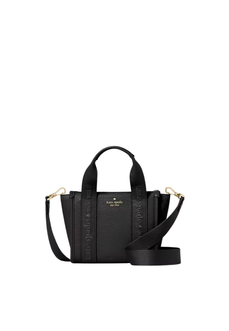 ( PREORDER ) Kate Spade Kip Leather Mini Tote Bag In Black KL936
