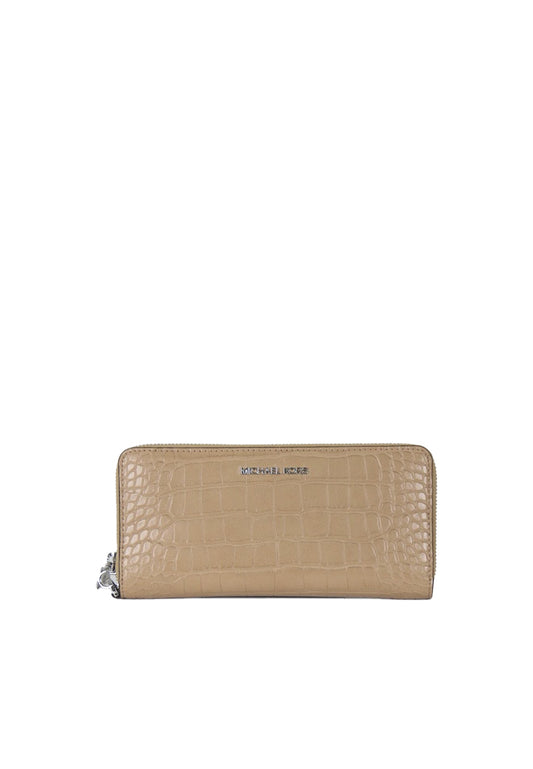 Michael Kors Jet Set Travel Large Continental Wallet Embossed In Camel 35F3STVE7E