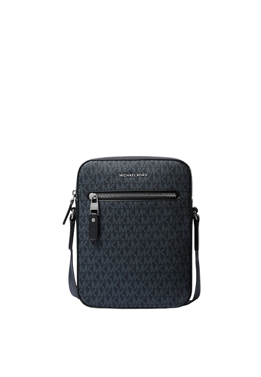 ( PREORDER ) Michael Kors Henry Logo Flight Bag In Admiral Pale Blue 33F9LHYC6U