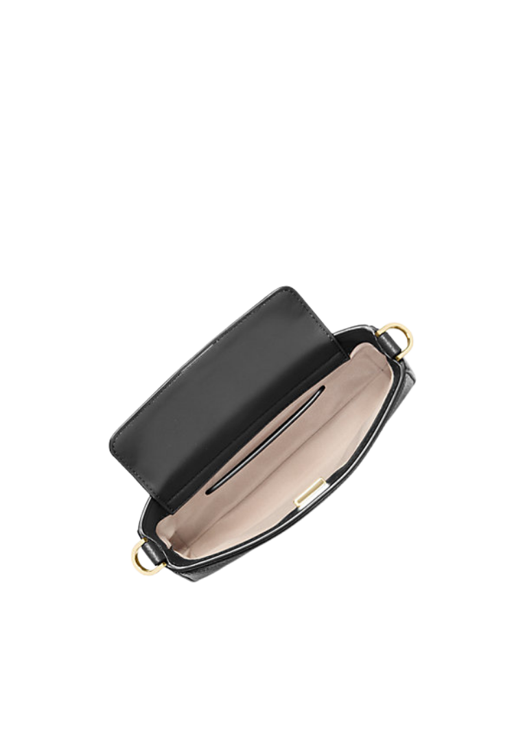( PREORDER ) Michael Kors Bryant Small Pebbled Leather Convertible Pochette In Black 32S5GYTU1L