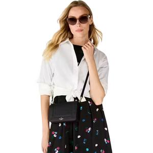 Kate Spade Lena Crossbody Bag Small Flap In Black KH784