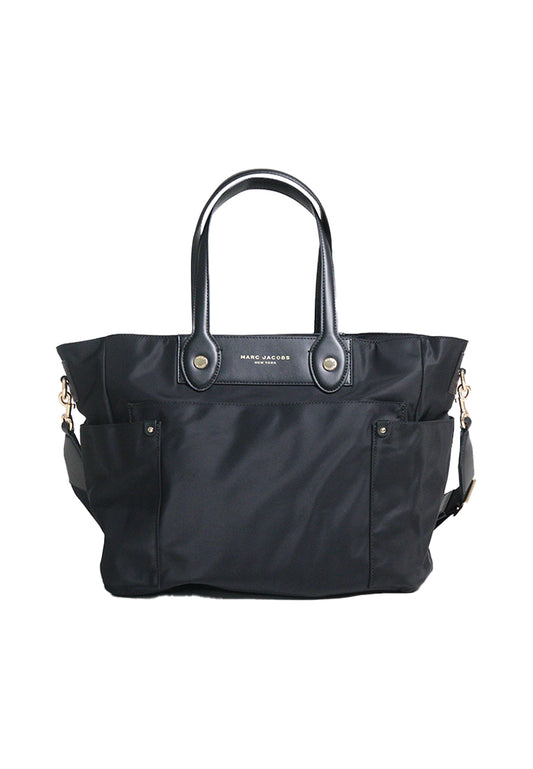 Marc Jacobs Preppy Nylon Large Baby Diaper Tote Bag In Black 4P5HTT065H02