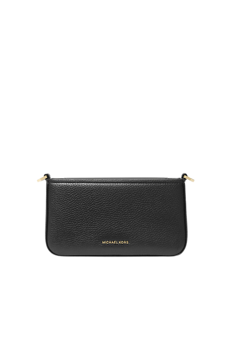 ( PREORDER ) Michael Kors Bryant Small Pebbled Leather Convertible Pochette In Black 32S5GYTU1L