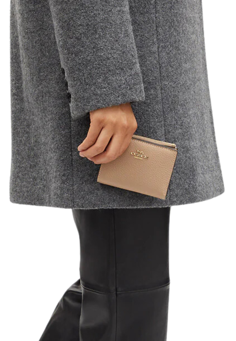 Coach Billfold Wallet In Taupe CM315