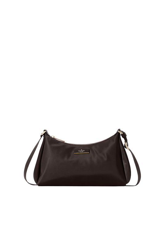 Kate Spade Carter Nylon Small Shoulder Bag In Hot Fudge KL967