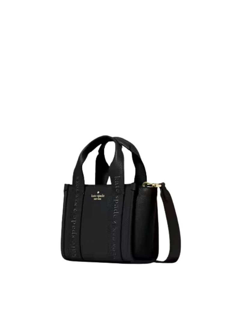 ( PREORDER ) Kate Spade Kip Leather Mini Tote Bag In Black KL936
